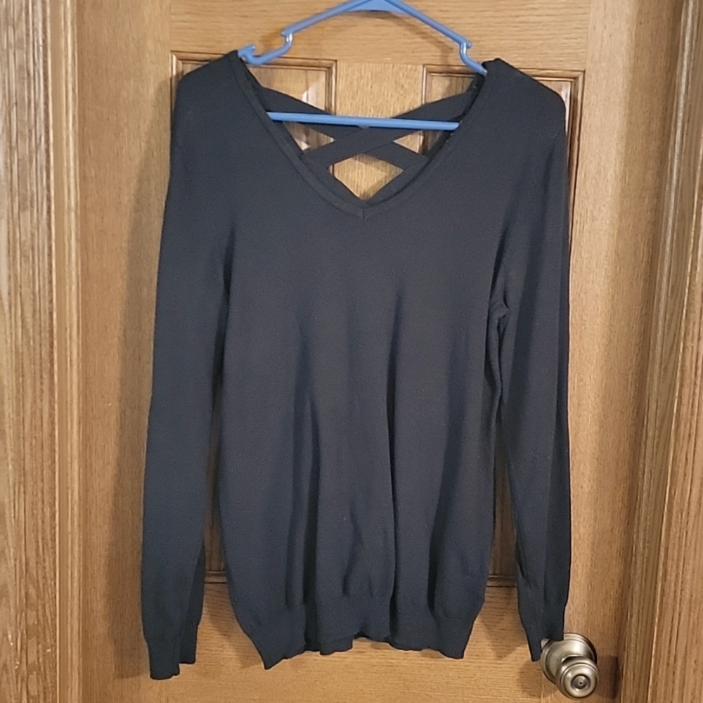 M sweater top, black, Love Ellie